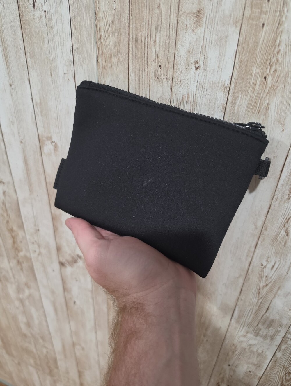 Dagne Dover Dakota Black Neoprene Minimalist Travel Essential Pouch
